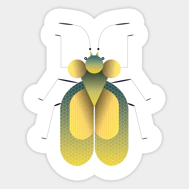 Geometric insect Sticker by Léo Alexandre